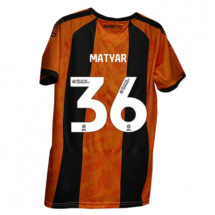 Danxen Mulher Camisola Rohat Matyar #36 Laranja Preto Principal 2025/26 Camisa Brasil