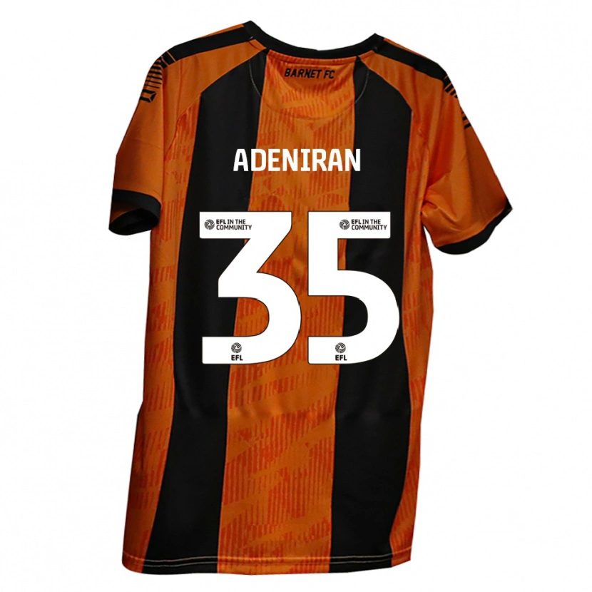 Danxen Mulher Camisola Dennis Adeniran #35 Laranja Preto Principal 2025/26 Camisa Brasil