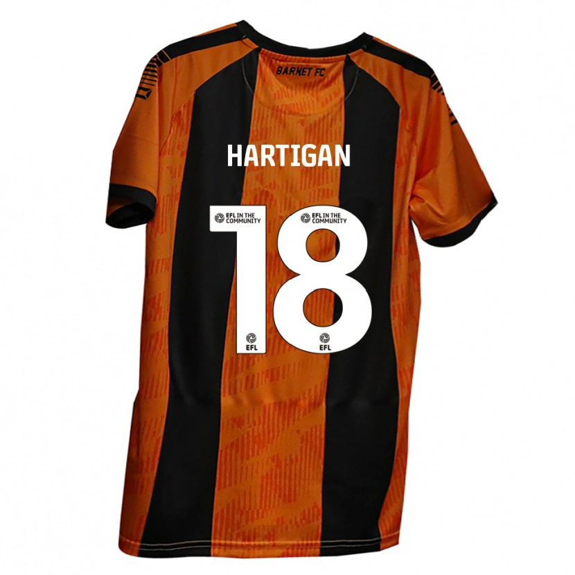 Danxen Mulher Camisola Anthony Hartigan #18 Laranja Preto Principal 2025/26 Camisa Brasil