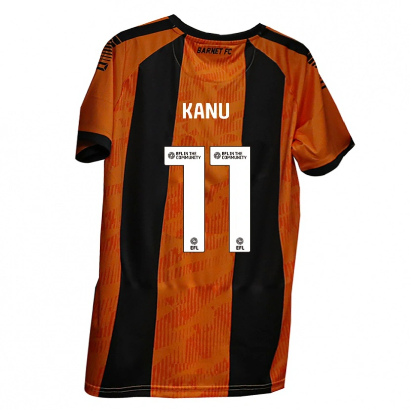 Danxen Mulher Camisola Idris Kanu #11 Laranja Preto Principal 2025/26 Camisa Brasil