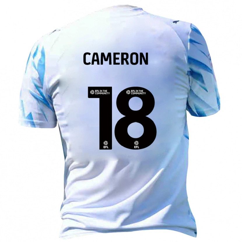 Danxen Mulher Camisola Innes Cameron #18 Branco Azul Celeste Principal 2025/26 Camisa Brasil