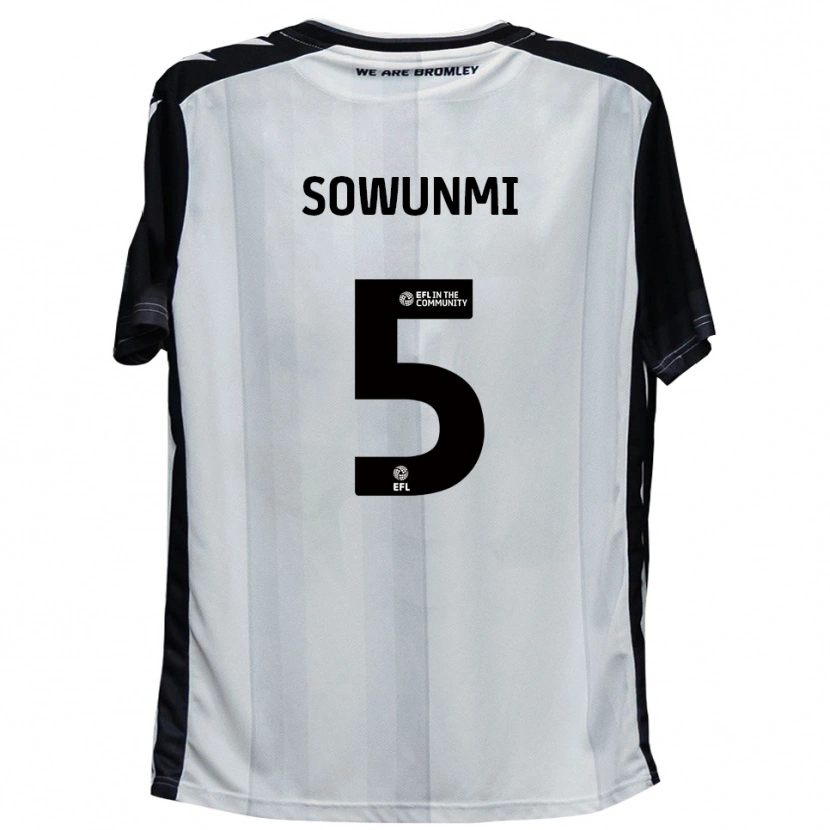 Danxen Mulher Camisola Omar Sowunmi #5 Branco Preto Principal 2025/26 Camisa Brasil