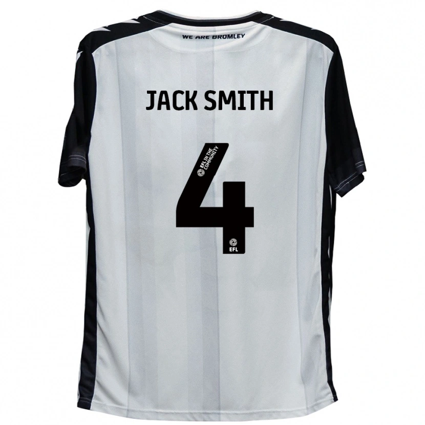 Danxen Mulher Camisola Jack Smith #4 Branco Preto Principal 2025/26 Camisa Brasil