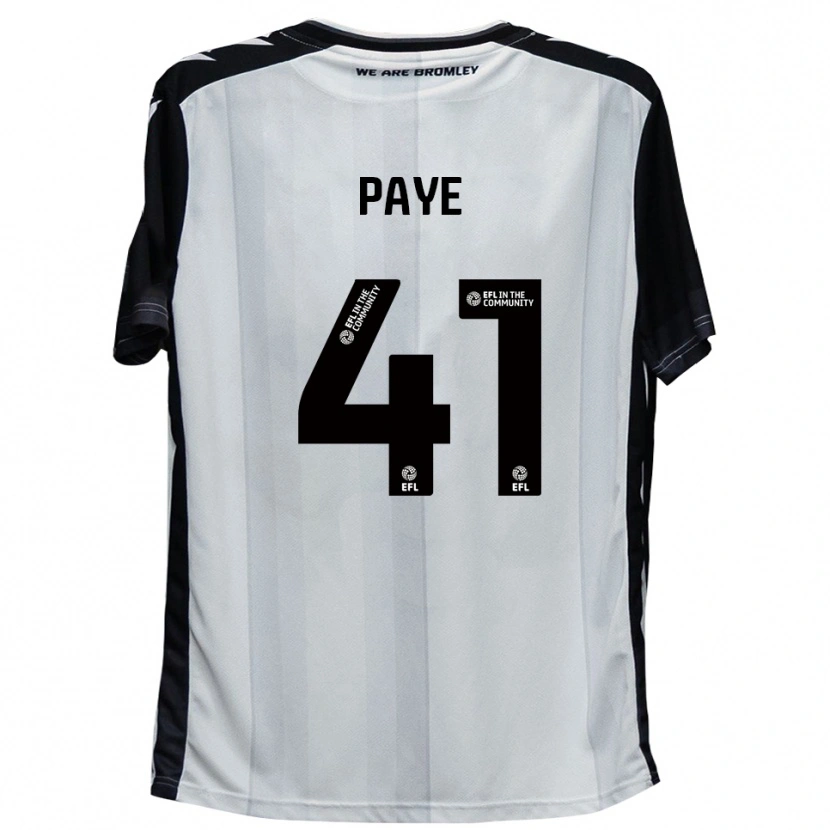 Danxen Mulher Camisola Charlie Paye #41 Branco Preto Principal 2025/26 Camisa Brasil