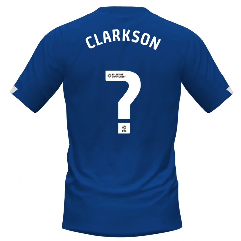 Danxen Mulher Camisola Megan Clarkson #0 Azul Branco Principal 2025/26 Camisa Brasil