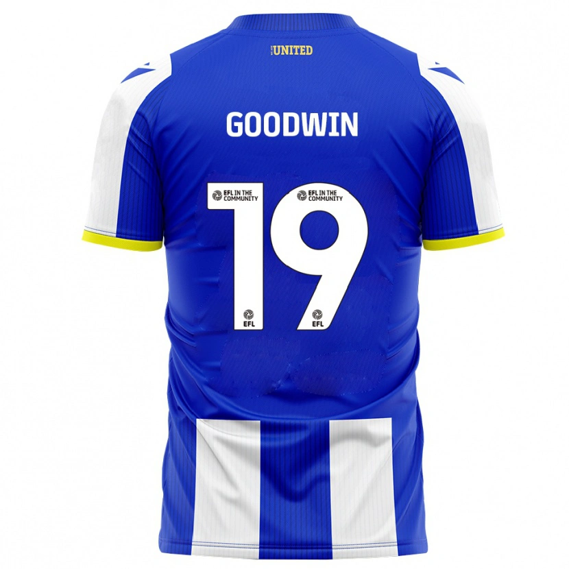 Danxen Mulher Camisola Will Goodwin #19 Azul Branco Principal 2025/26 Camisa Brasil