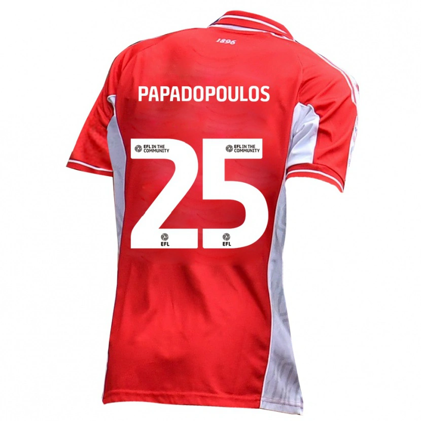 Danxen Mulher Camisola Antony Papadopoulos #25 Vermelho Branco Principal 2025/26 Camisa Brasil