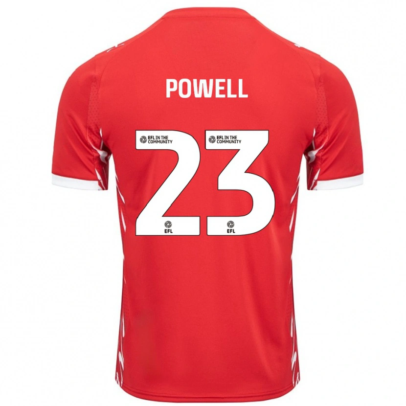Danxen Mulher Camisola Jack Powell #23 Vermelho Branco Principal 2025/26 Camisa Brasil