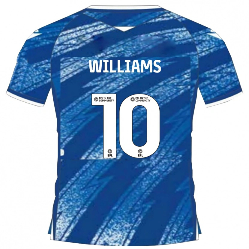 Danxen Mulher Camisola Jonny Williams #10 Azul Branco Principal 2025/26 Camisa Brasil