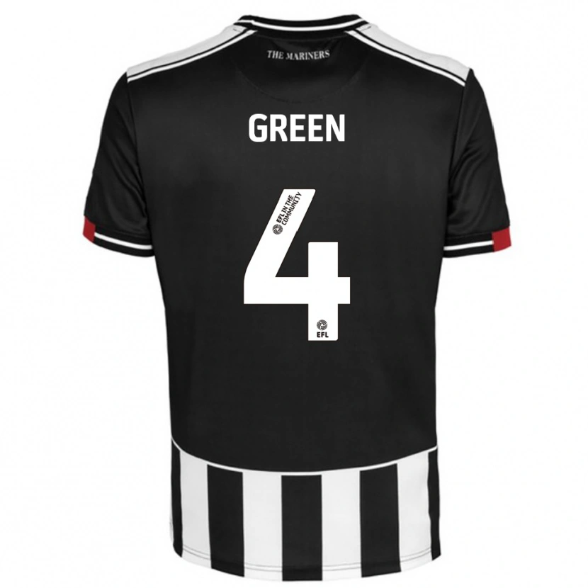 Danxen Mulher Camisola Kieran Green #4 Preto Branco Vermelho Principal 2025/26 Camisa Brasil