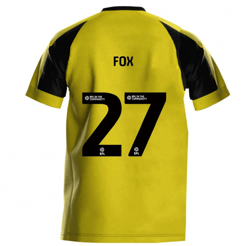 Danxen Mulher Camisola Ben Fox #27 Amarelo Cinza Principal 2025/26 Camisa Brasil