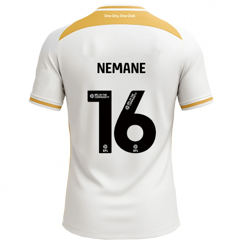 Danxen Mulher Camisola Aaron Nemane #16 Branco Dourado Principal 2025/26 Camisa Brasil