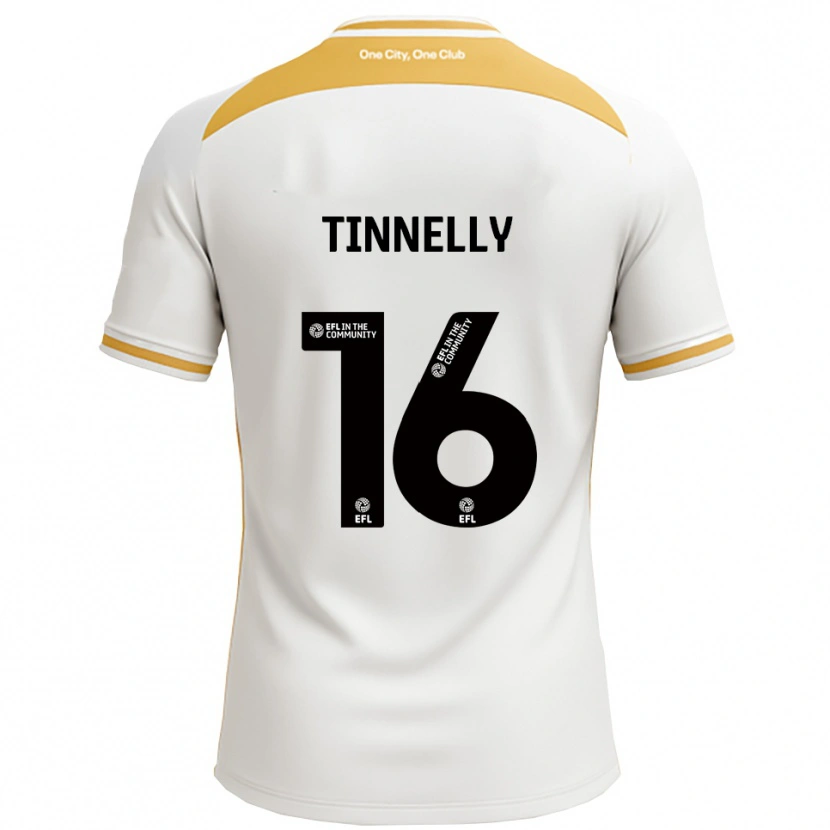 Danxen Mulher Camisola Becky Tinnelly #16 Branco Dourado Principal 2025/26 Camisa Brasil
