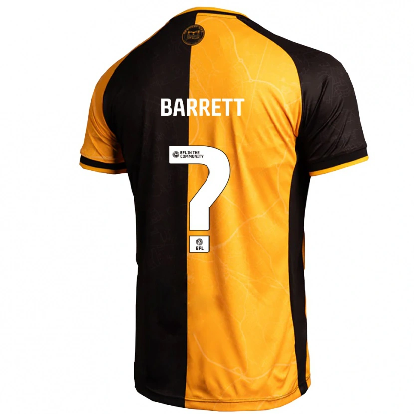 Danxen Mulher Camisola Rhys Barrett #0 Amarelo Preto Principal 2025/26 Camisa Brasil