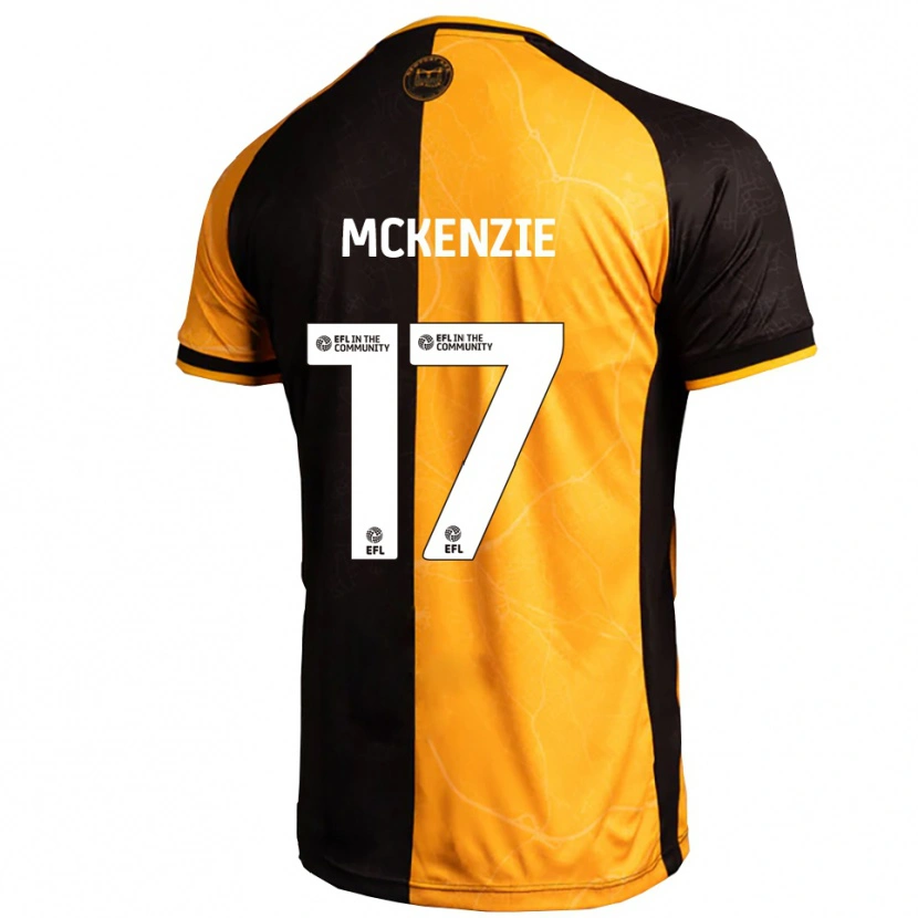 Danxen Mulher Camisola Myles Mckenzie #17 Amarelo Preto Principal 2025/26 Camisa Brasil