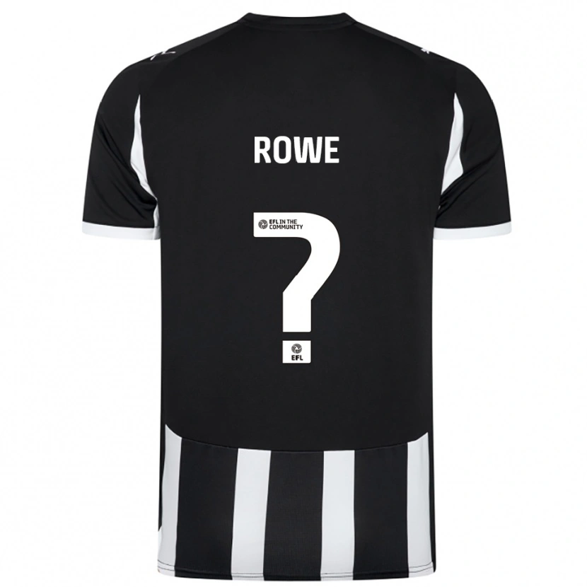 Danxen Mulher Camisola Adam Rowe #0 Preto Branco Principal 2025/26 Camisa Brasil