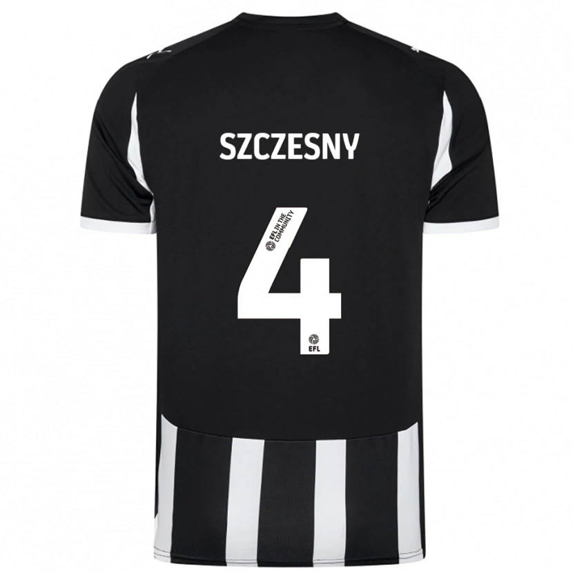 Danxen Mulher Camisola Nikos Szczesny #4 Preto Branco Principal 2025/26 Camisa Brasil