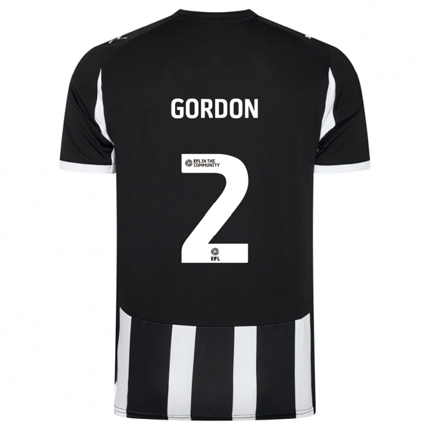 Danxen Mulher Camisola Kellan Gordon #2 Preto Branco Principal 2025/26 Camisa Brasil