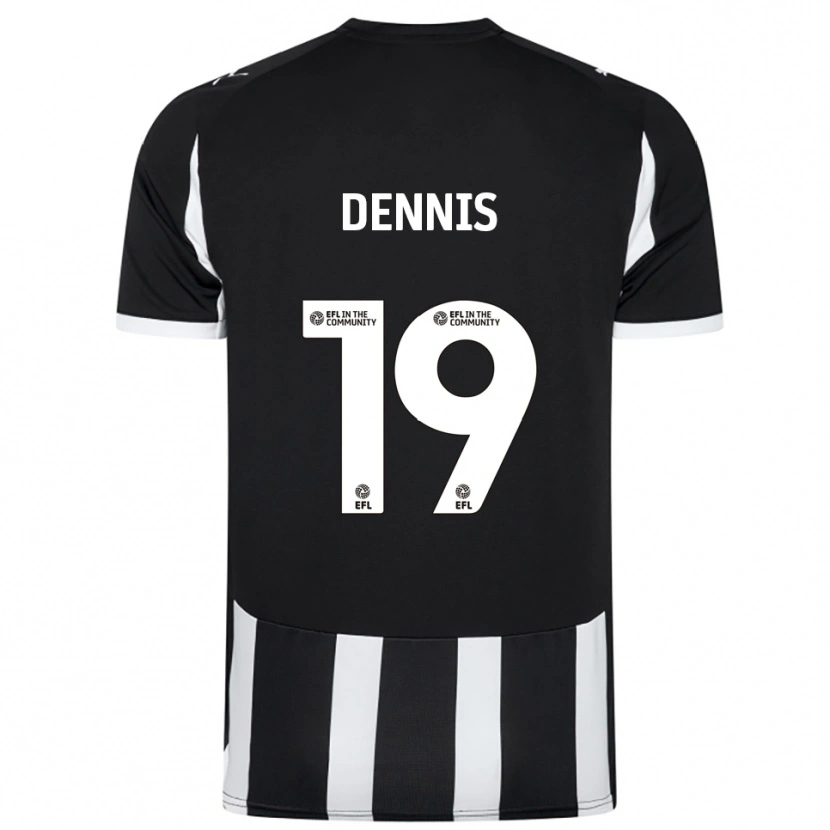 Danxen Mulher Camisola Matthew Dennis #19 Preto Branco Principal 2025/26 Camisa Brasil