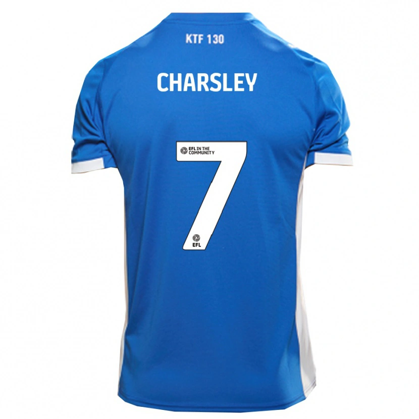 Danxen Mulher Camisola Harry Charsley #7 Azul Branco Principal 2025/26 Camisa Brasil
