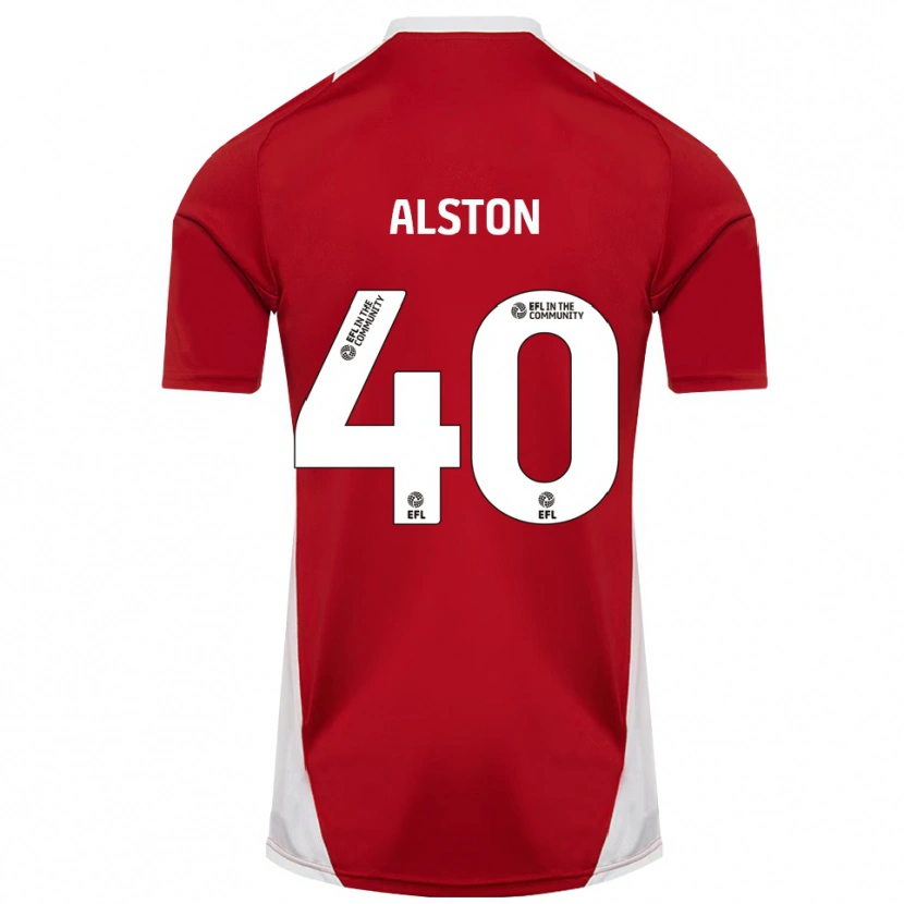 Danxen Mulher Camisola George Alston #40 Vermelho Branco Dourado Principal 2025/26 Camisa Brasil