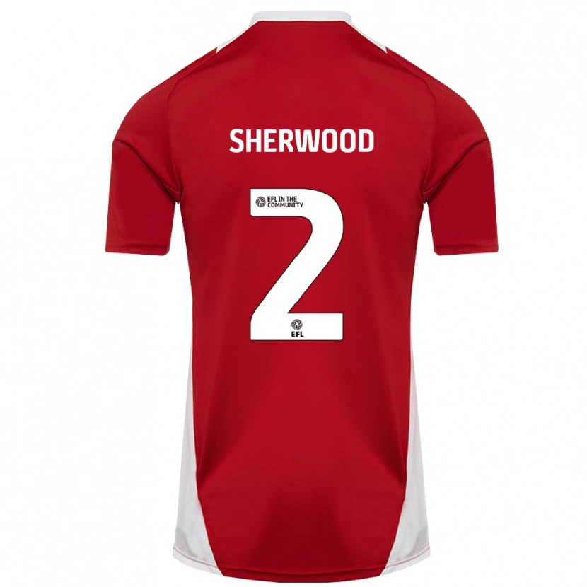 Danxen Mulher Camisola Katie Sherwood #2 Vermelho Branco Dourado Principal 2025/26 Camisa Brasil