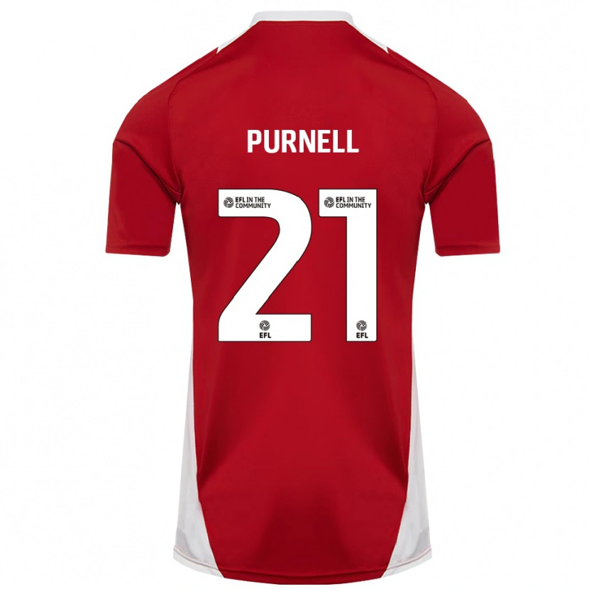 Danxen Mulher Camisola Grace Purnell #21 Vermelho Branco Dourado Principal 2025/26 Camisa Brasil