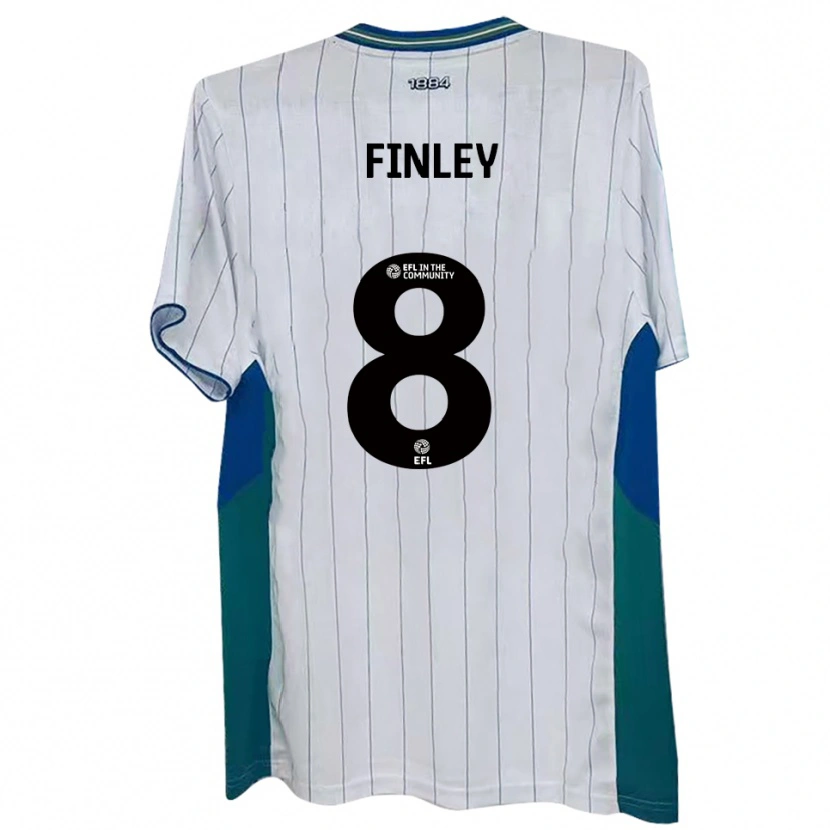 Danxen Mulher Camisola Sam Finley #8 Branco Verde Azul Principal 2025/26 Camisa Brasil