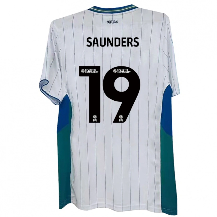 Danxen Mulher Camisola Harvey Saunders #19 Branco Verde Azul Principal 2025/26 Camisa Brasil