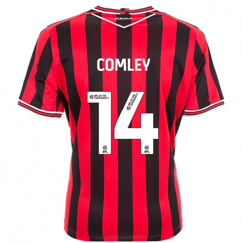 Danxen Mulher Camisola Brandon Comley #14 Vermelho Preto Principal 2025/26 Camisa Brasil