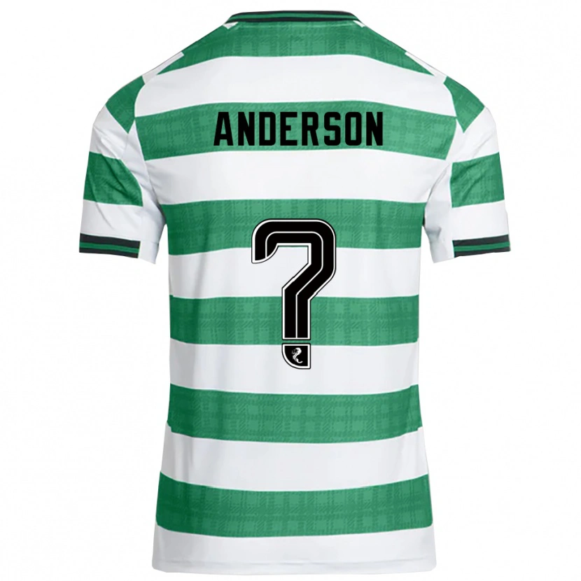 Danxen Mulher Camisola Cayden Anderson #0 Verde Branco Principal 2025/26 Camisa Brasil