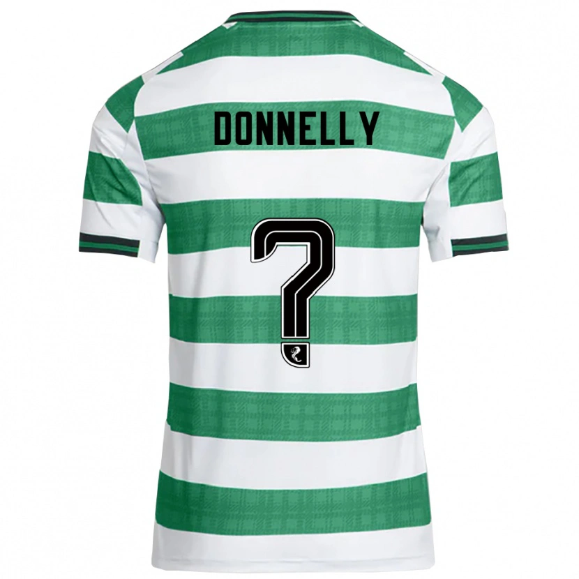 Danxen Mulher Camisola Jacob Donnelly #0 Verde Branco Principal 2025/26 Camisa Brasil