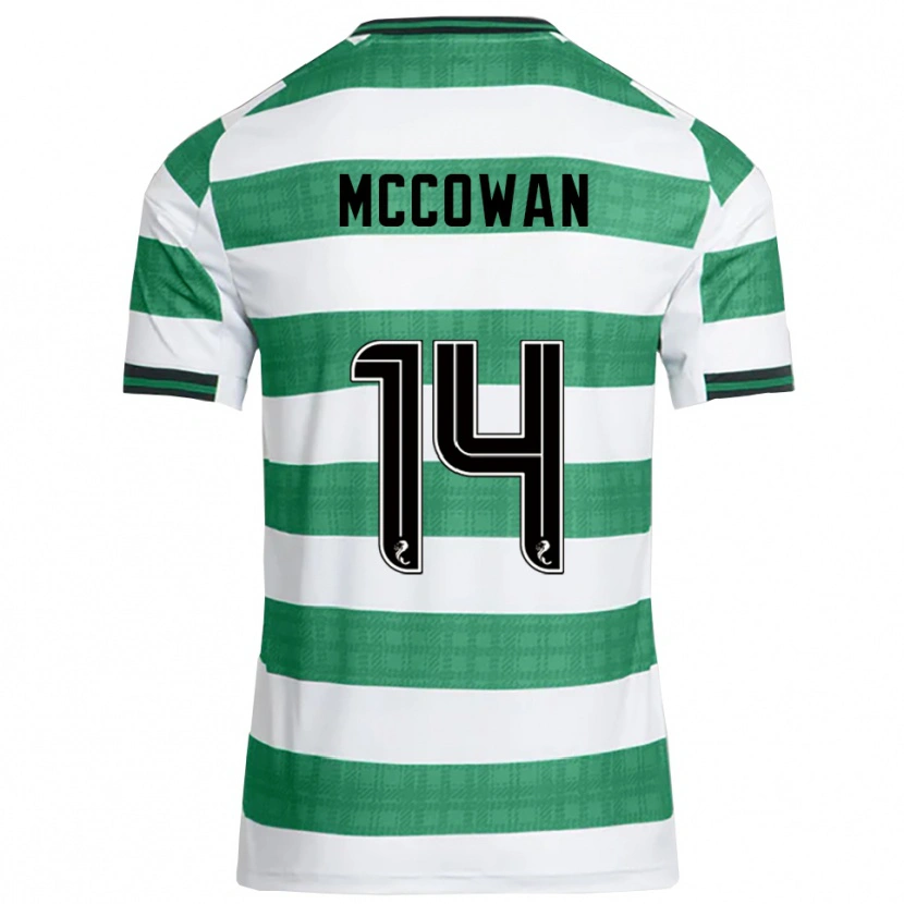 Danxen Mulher Camisola Luke Mccowan #14 Verde Branco Principal 2025/26 Camisa Brasil