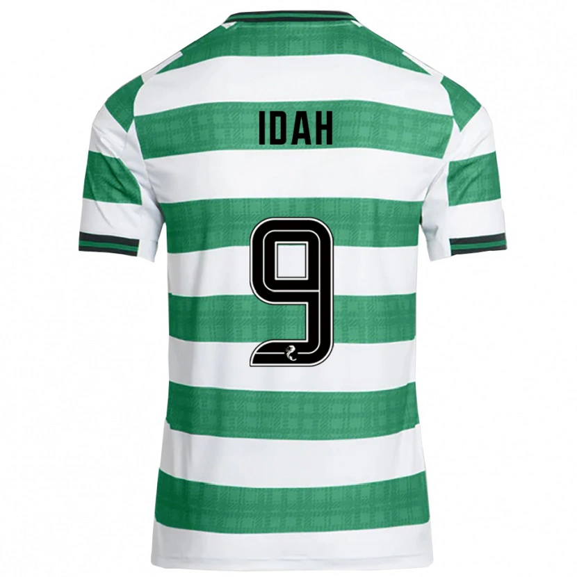 Danxen Mulher Camisola Adam Idah #9 Verde Branco Principal 2025/26 Camisa Brasil