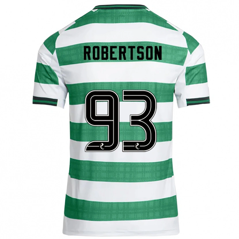 Danxen Mulher Camisola Mitchell Robertson #93 Verde Branco Principal 2025/26 Camisa Brasil