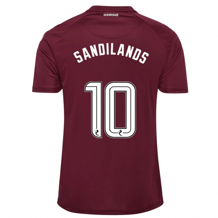 Danxen Mulher Camisola Callum Sandilands #10 Vinho Branco Principal 2025/26 Camisa Brasil
