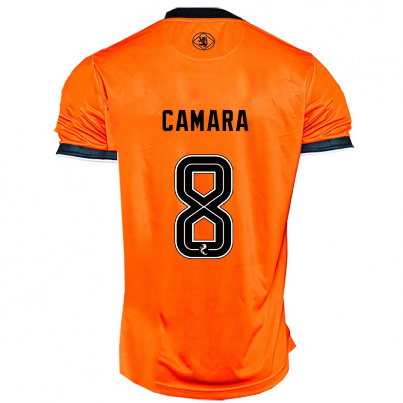 Danxen Mulher Camisola Panutche Camara #8 Laranja Preto Principal 2025/26 Camisa Brasil