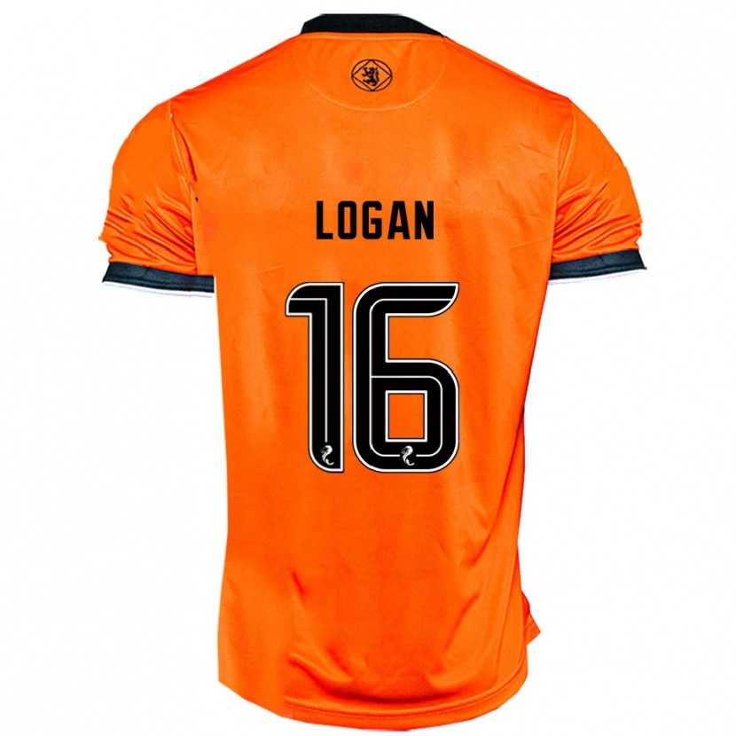 Danxen Mulher Camisola Alex Logan #16 Laranja Preto Principal 2025/26 Camisa Brasil