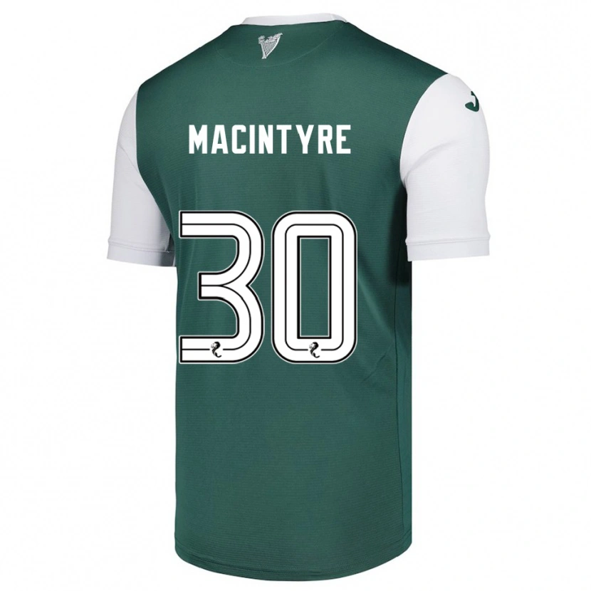 Danxen Mulher Camisola Jacob Macintyre #30 Verde Branco Principal 2025/26 Camisa Brasil