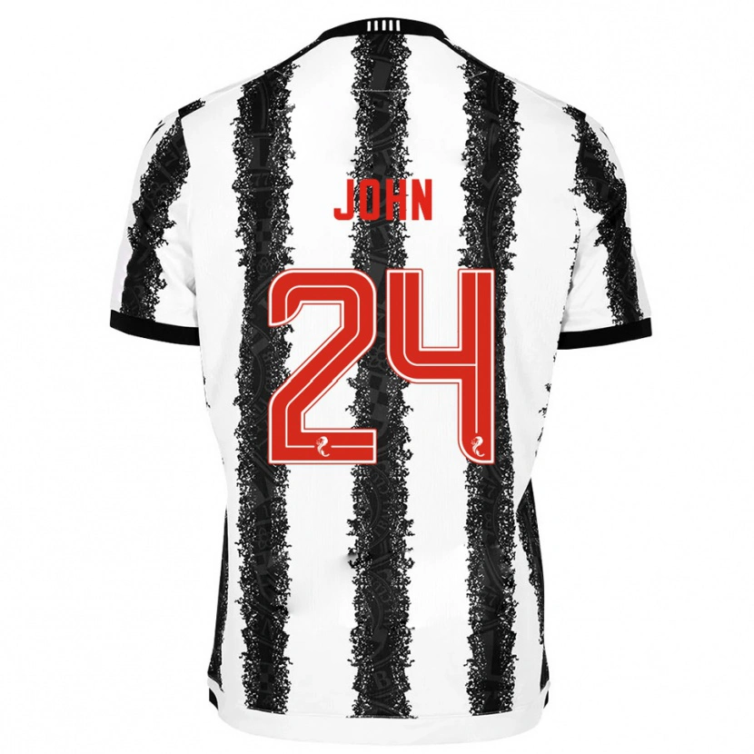 Danxen Mulher Camisola Declan John #24 Branco Preto Principal 2025/26 Camisa Brasil