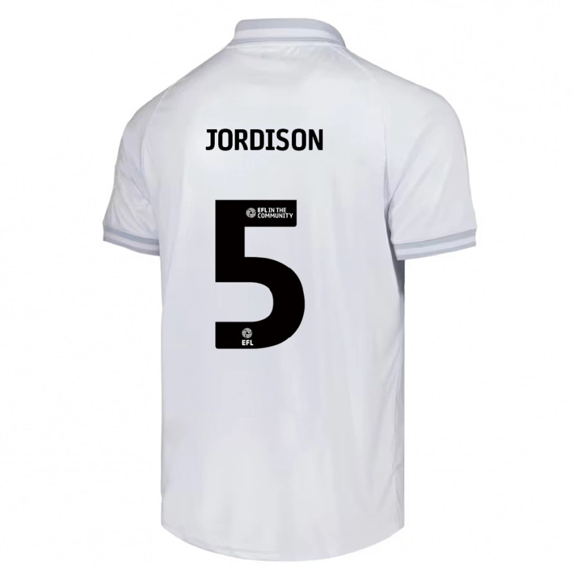 Danxen Mulher Camisola Ben Jordison #5 Branco Cinza Preto Alternativa 2025/26 Camisa Brasil