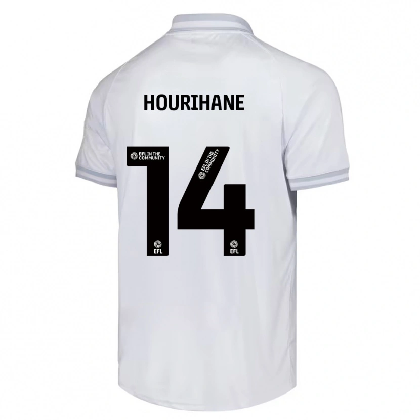 Danxen Mulher Camisola Conor Hourihane #14 Branco Cinza Preto Alternativa 2025/26 Camisa Brasil