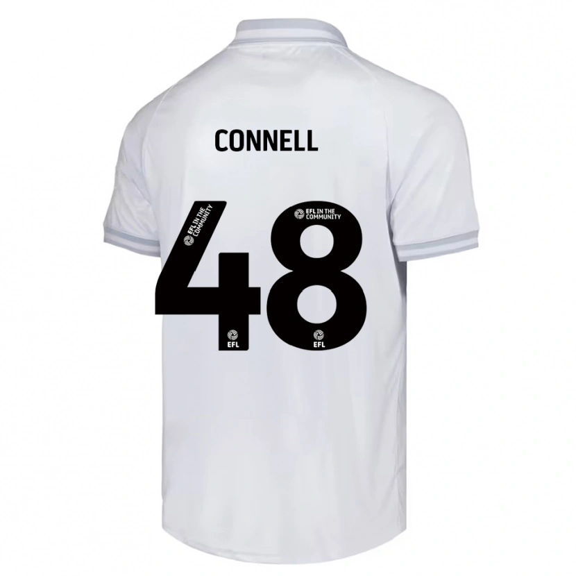 Danxen Mulher Camisola Luca Connell #48 Branco Cinza Preto Alternativa 2025/26 Camisa Brasil