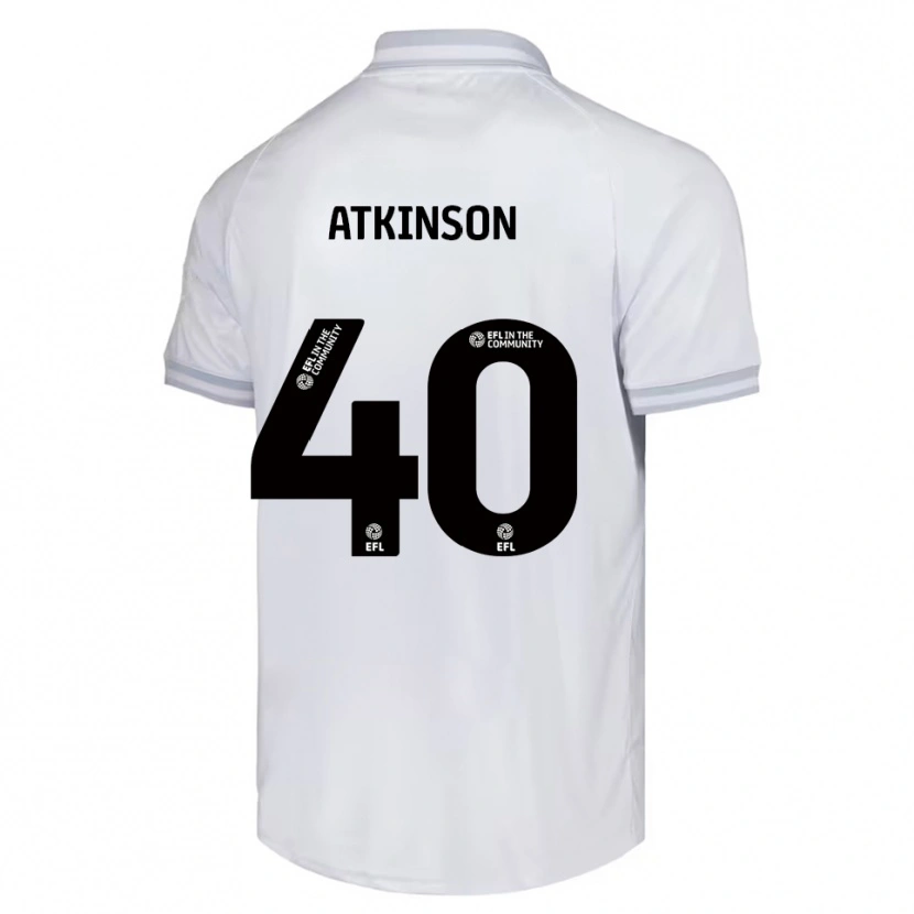 Danxen Mulher Camisola Aaron Atkinson #40 Branco Cinza Preto Alternativa 2025/26 Camisa Brasil