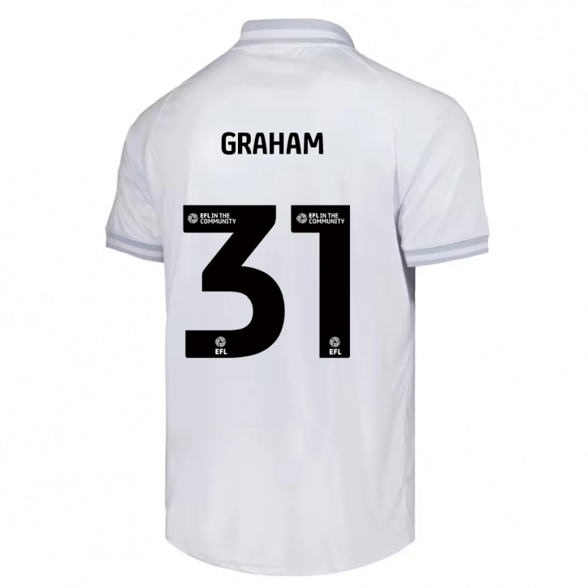 Danxen Mulher Camisola Kieran Graham #31 Branco Cinza Preto Alternativa 2025/26 Camisa Brasil