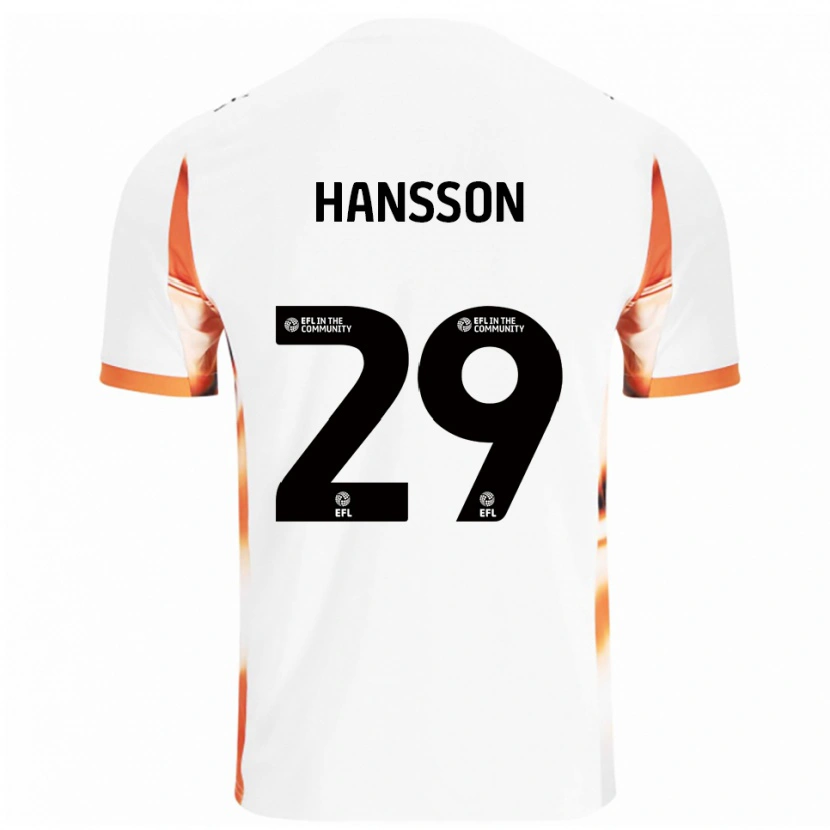 Danxen Mulher Camisola Emil Hansson #29 Branco Laranja Preto Alternativa 2025/26 Camisa Brasil