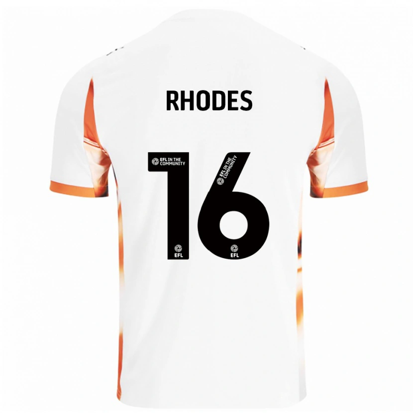 Danxen Mulher Camisola Jordan Rhodes #16 Branco Laranja Preto Alternativa 2025/26 Camisa Brasil