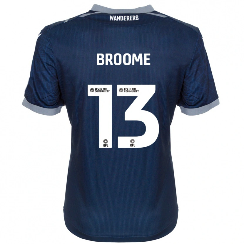 Danxen Mulher Camisola Nathan Broome #13 Azul Marinho Cinza Alternativa 2025/26 Camisa Brasil