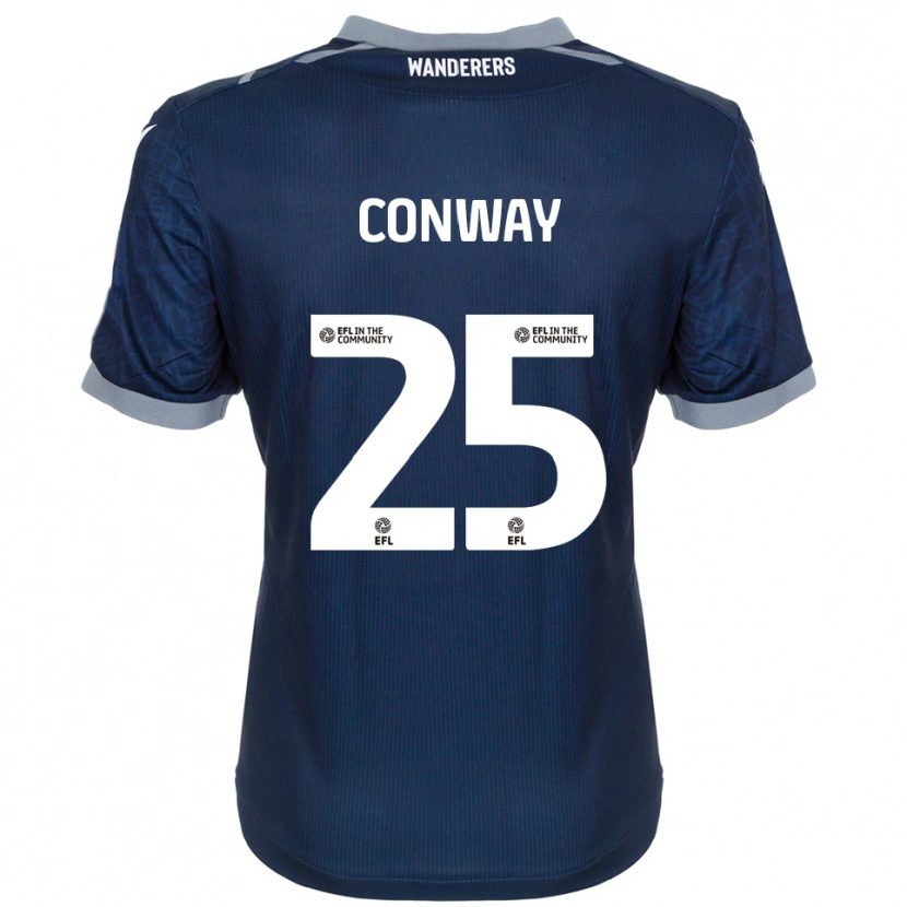 Danxen Mulher Camisola Max Conway #25 Azul Marinho Cinza Alternativa 2025/26 Camisa Brasil