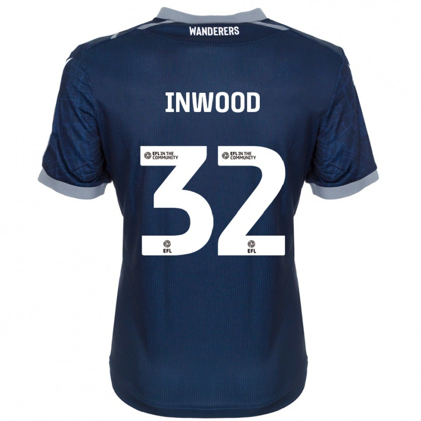 Danxen Mulher Camisola Sam Inwood #32 Azul Marinho Cinza Alternativa 2025/26 Camisa Brasil